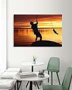 Obraz Rybár s úlovkom zs1217